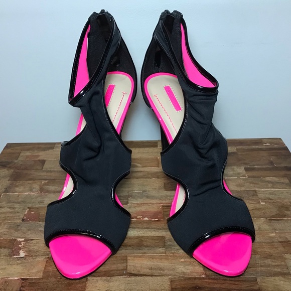 BCBG Aindie Runway Paris Stilhetto Neon Hot Pink - Picture 2 of 5